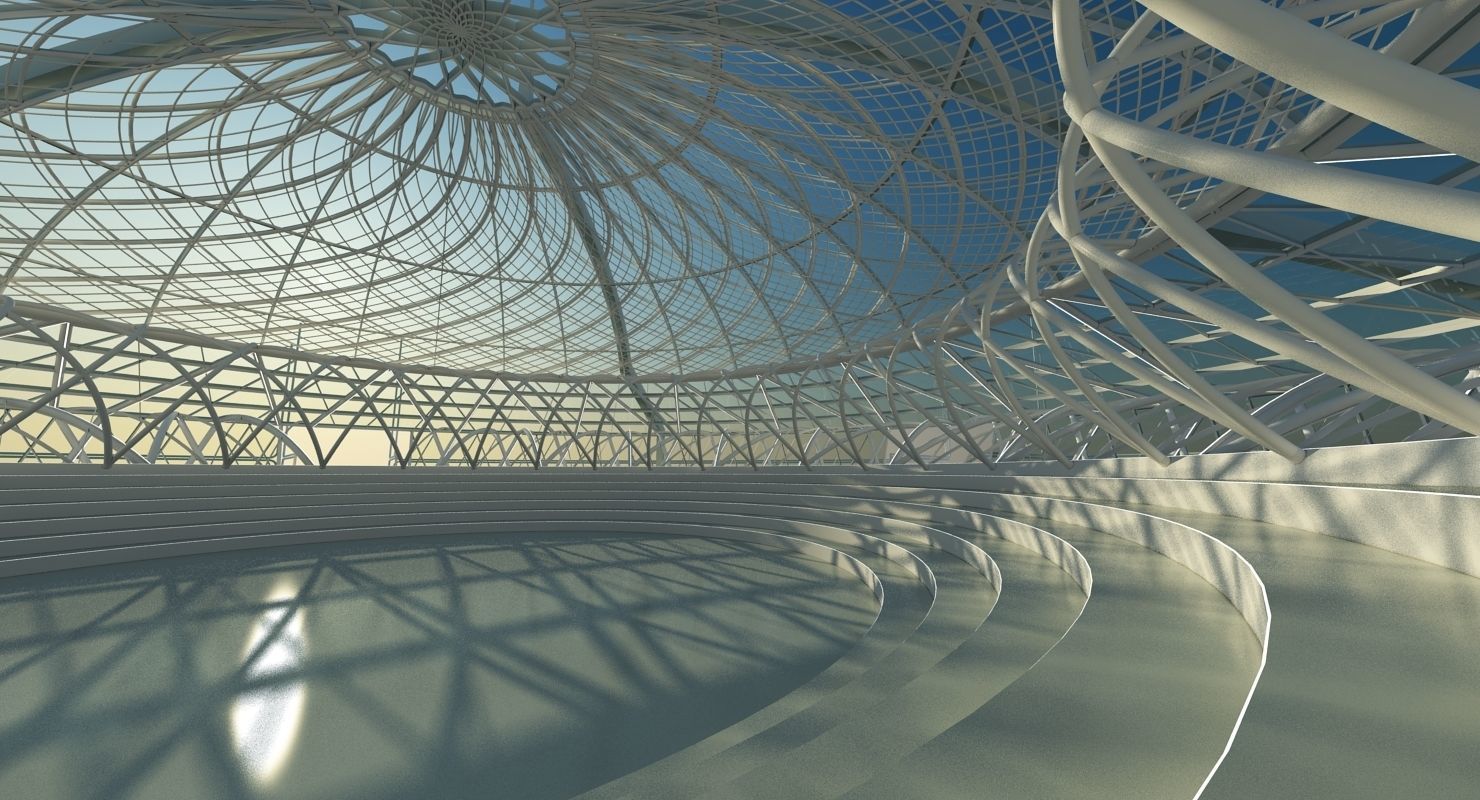 Futuristic Interior Scene 22 3D model_11