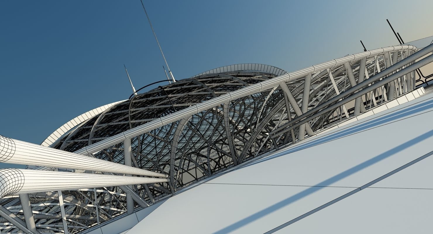 Futuristic Interior Scene 22 3D model_14