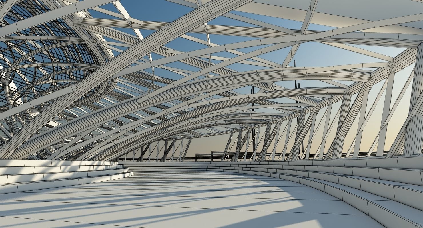 Futuristic Interior Scene 22 3D model_15