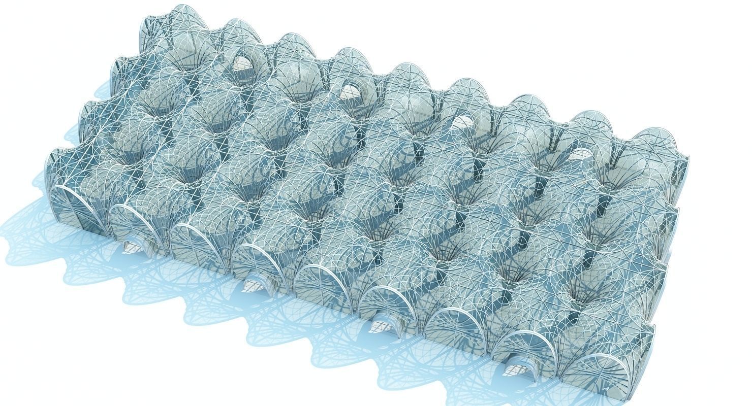 Futuristic Interior Scene 2 3D model_4