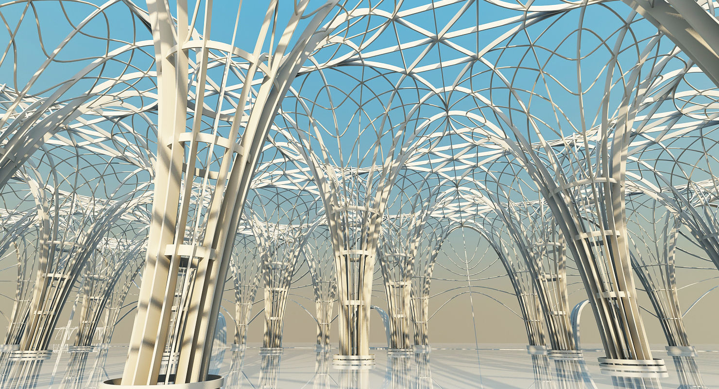 Futuristic Interior Scene 2 3D model_11