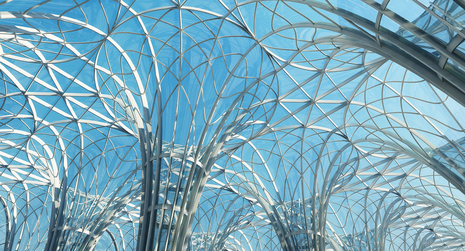 Futuristic Interior Scene 2 3D model_10