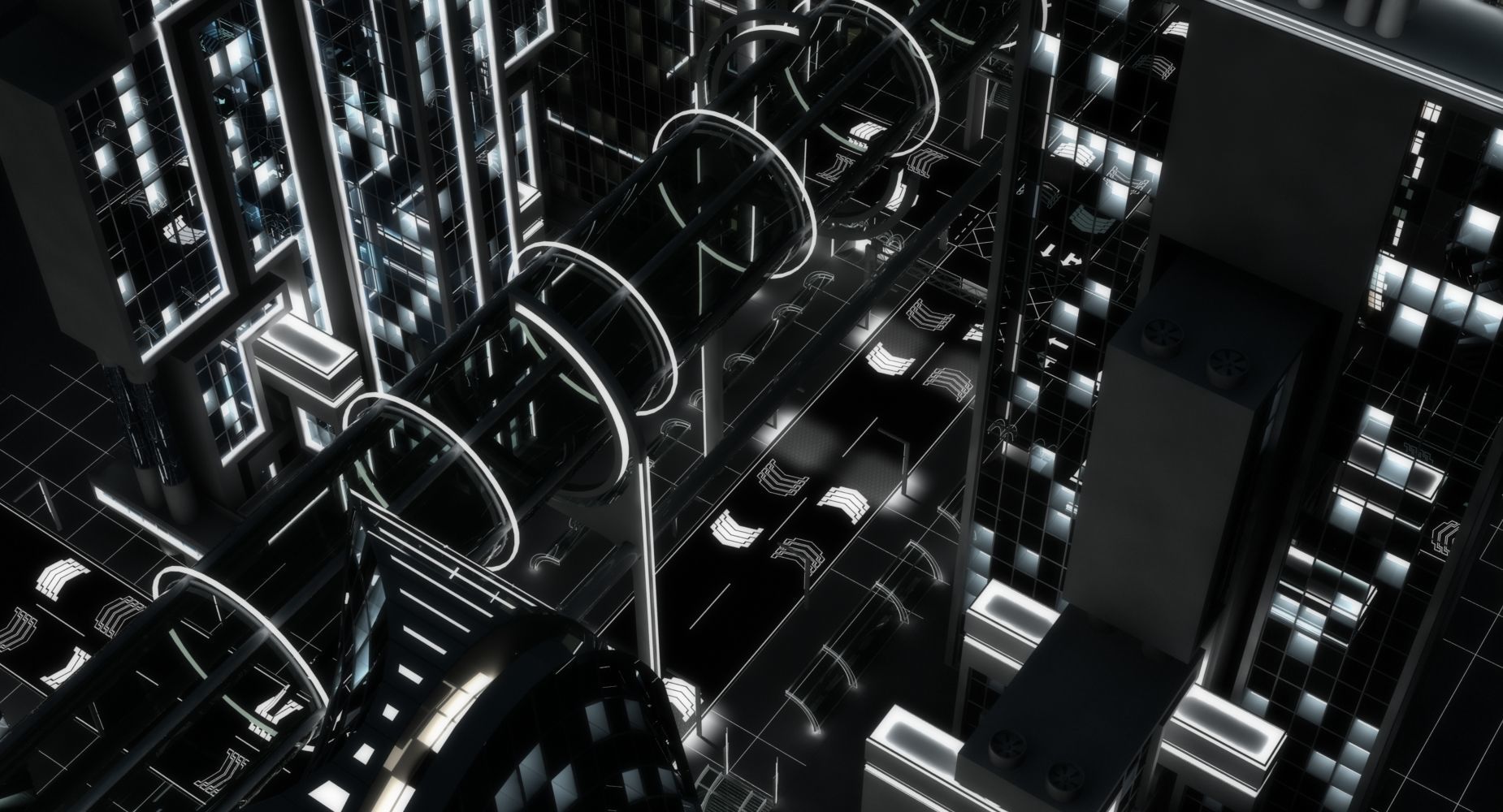 Future City HD 8 Night 3D model_18