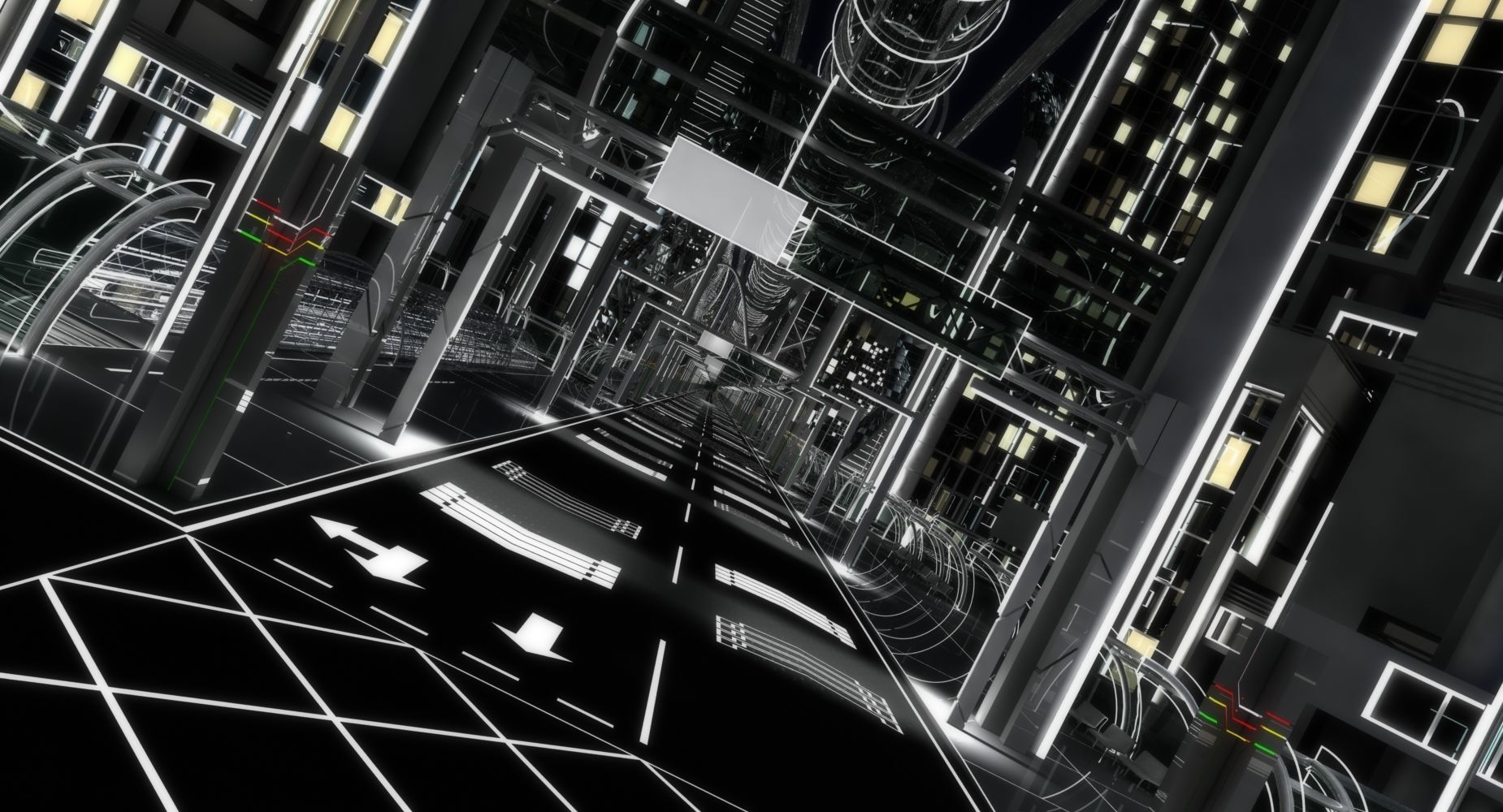 Future City HD 8 Night 3D model_17