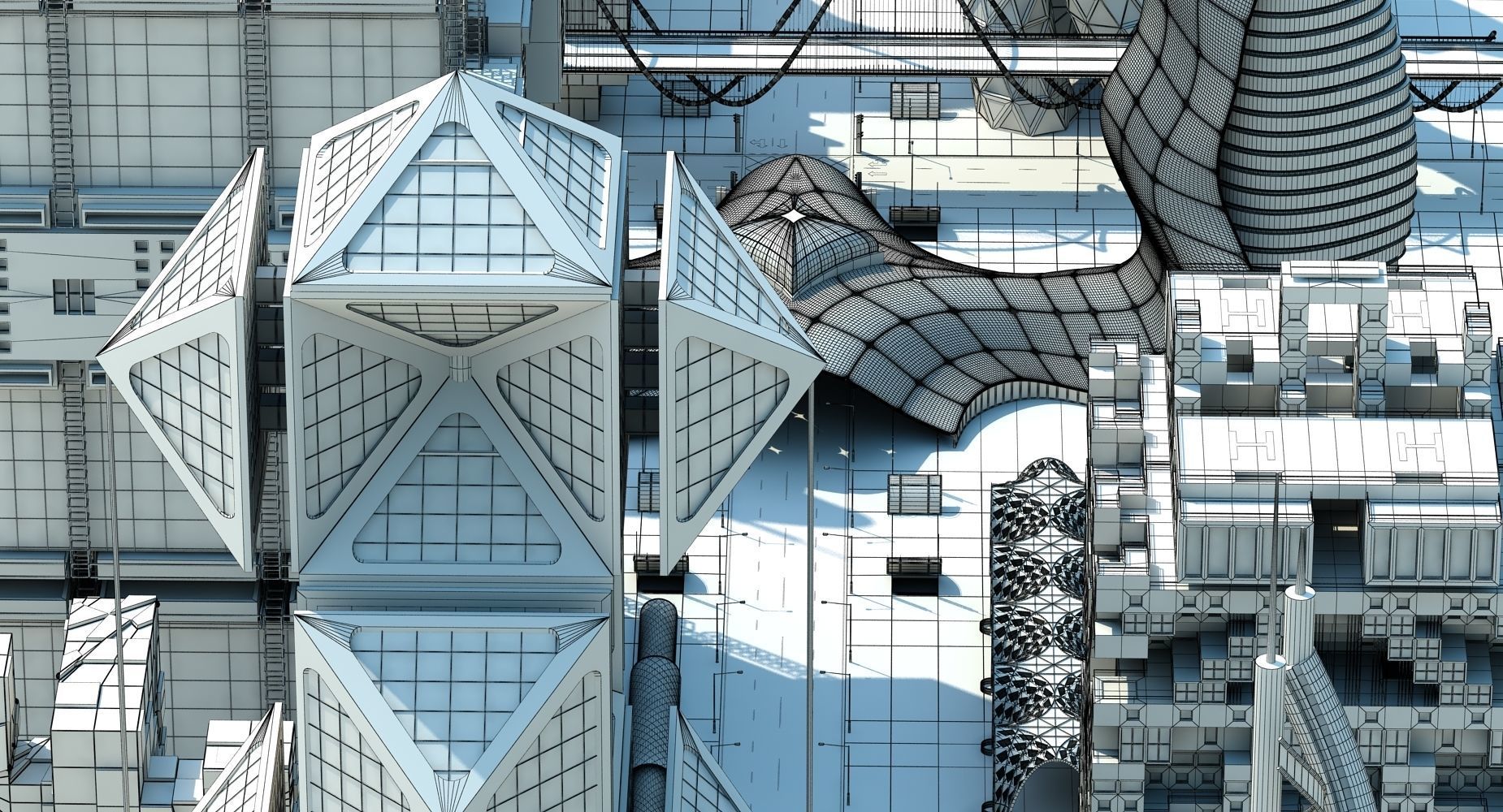 Future City HD 6 Night 3D model_13