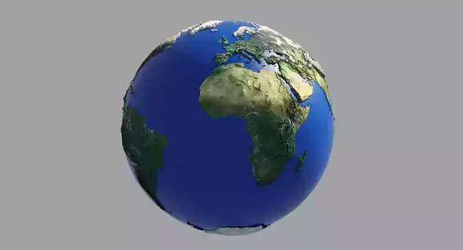 Earth Globe HD 3D model