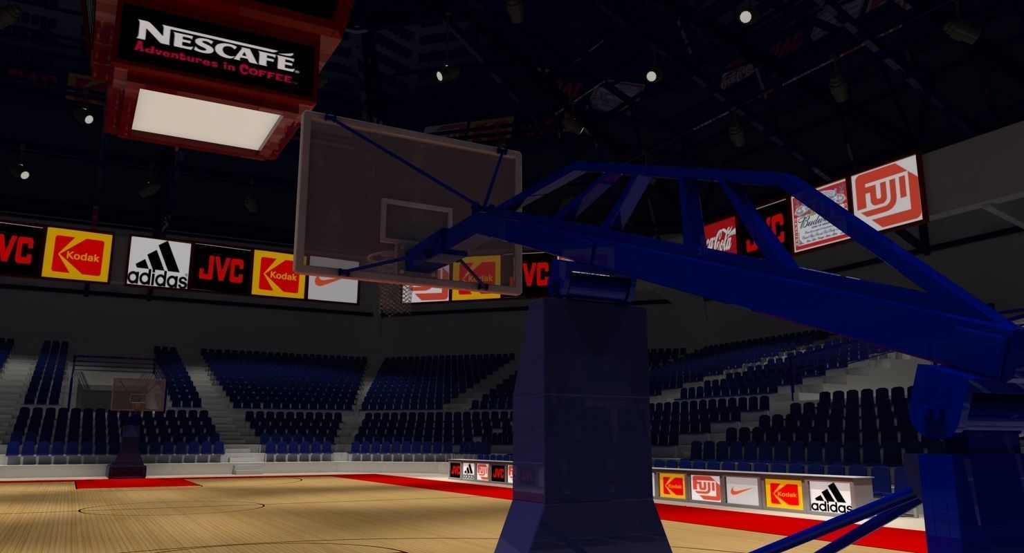 Basketball Arena 3D model_3