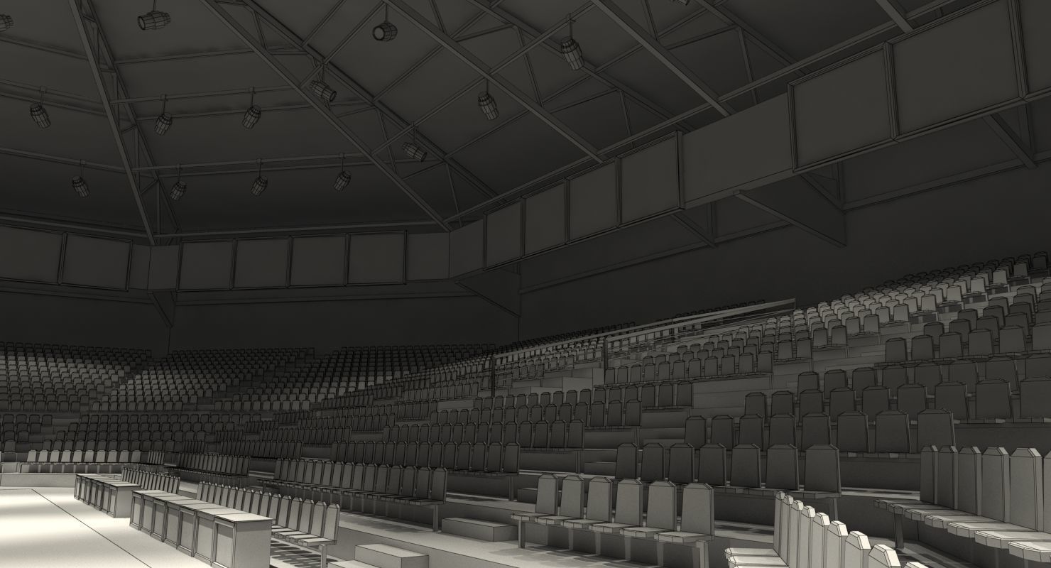 Basketball Arena 3D model_6