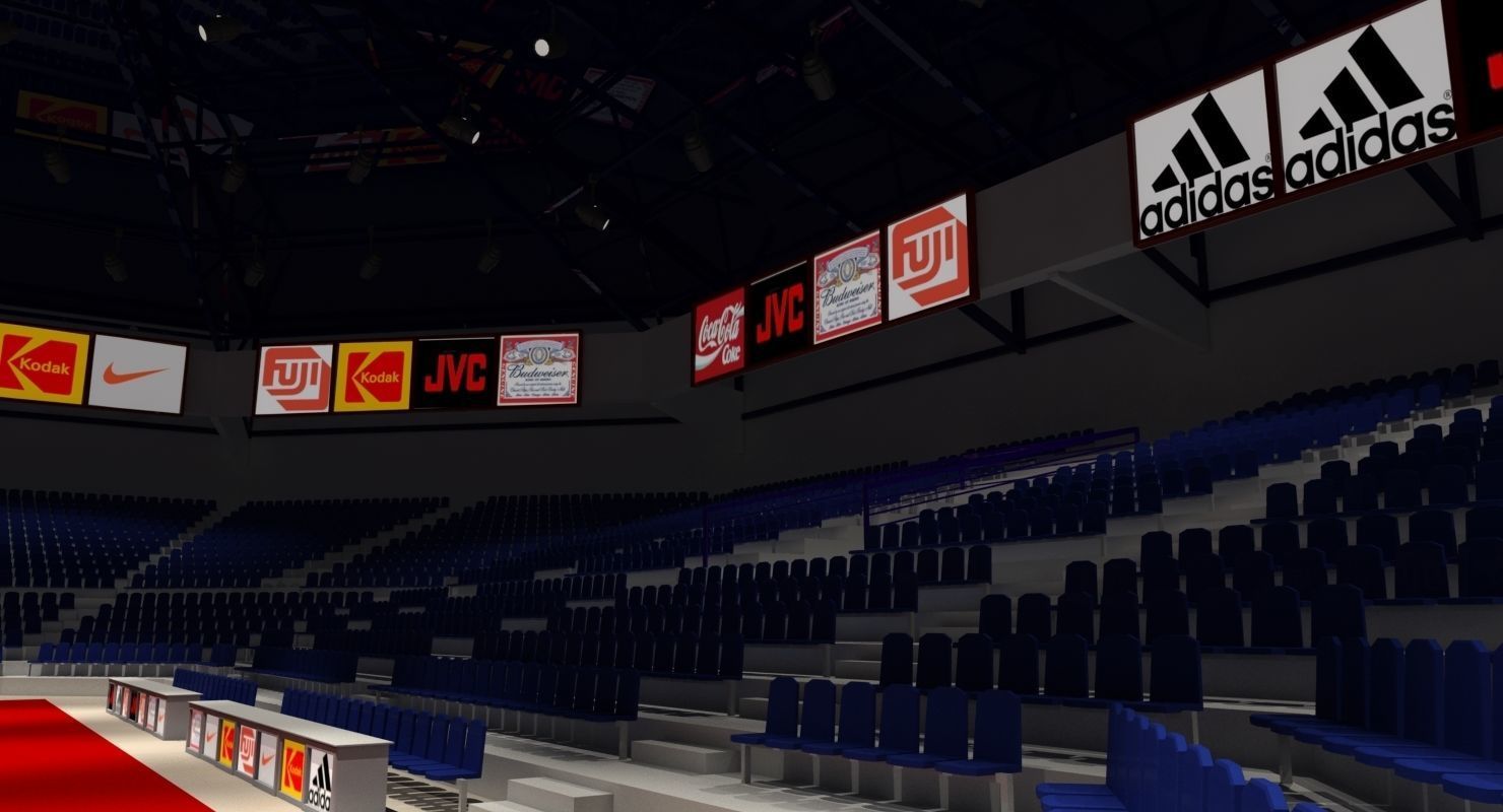 Basketball Arena 3D model_2