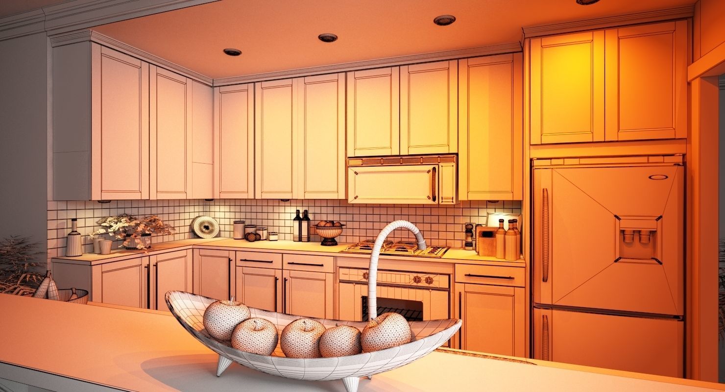 Kitchen 12 3D model_4