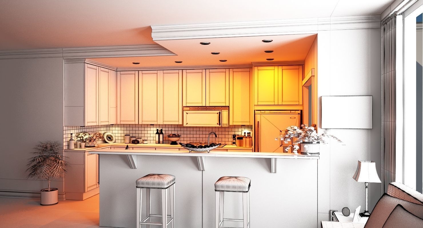 Kitchen 12 3D model_5