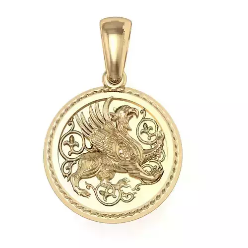  beautyful  pendant with griffin 