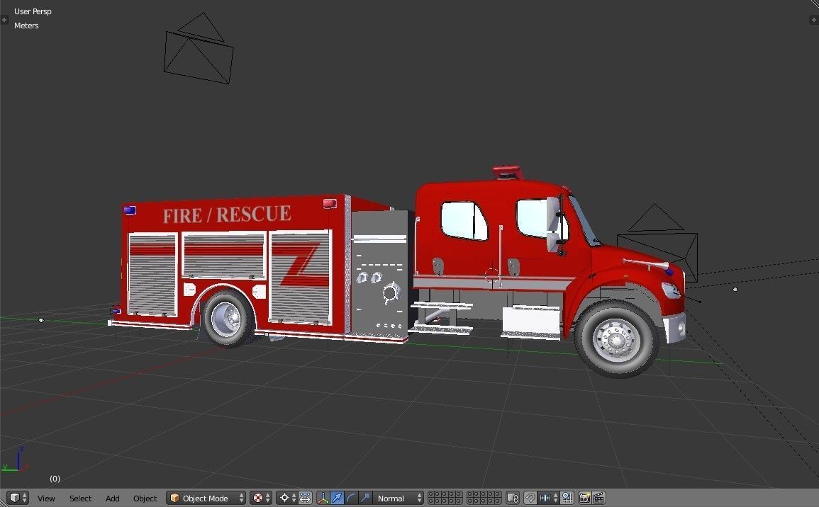 Fire Engine - American Custom Pumper Truck 3D model_23