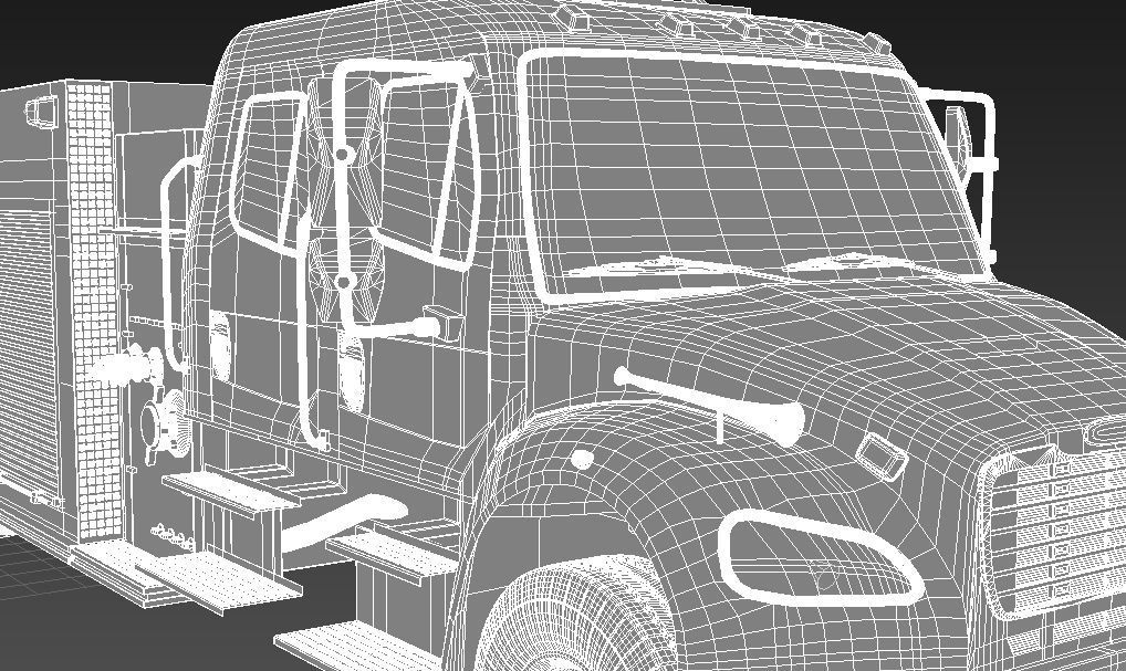 Fire Engine - American Custom Pumper Truck 3D model_31