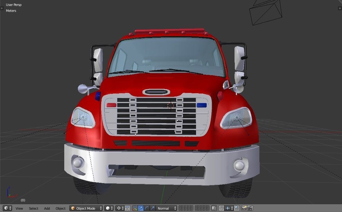 Fire Engine - American Custom Pumper Truck 3D model_22