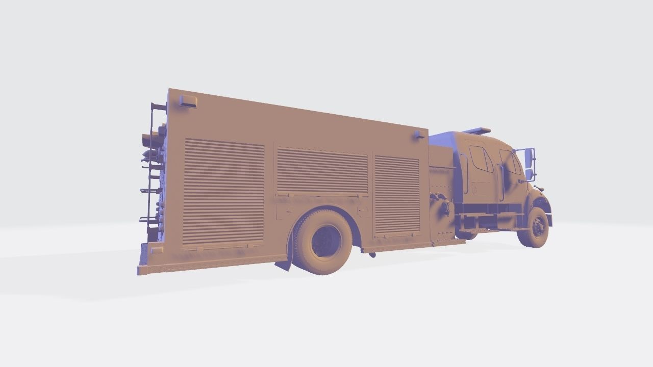 Fire Engine - American Custom Pumper Truck 3D model_18