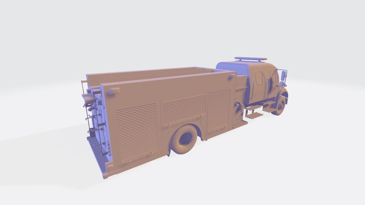 Fire Engine - American Custom Pumper Truck 3D model_19