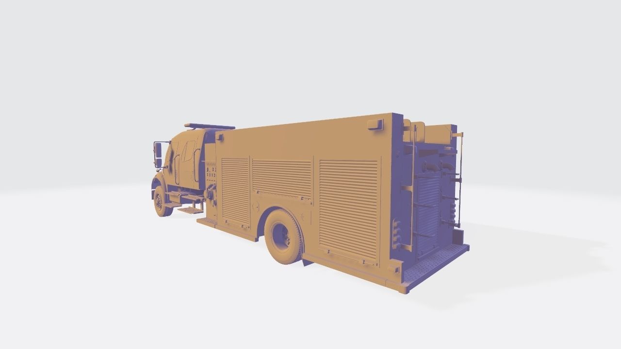 Fire Engine - American Custom Pumper Truck 3D model_17