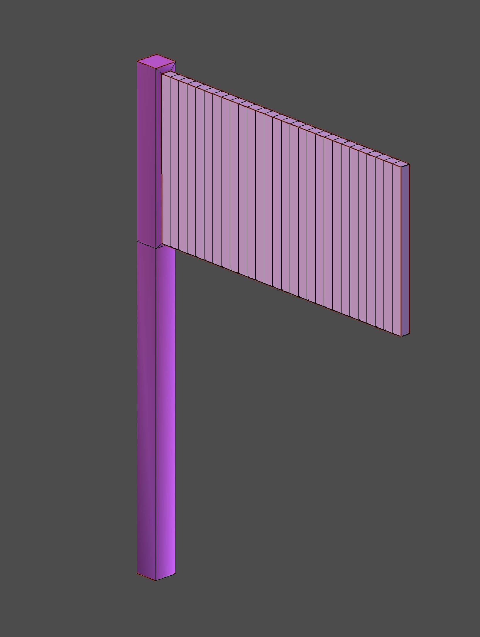 Flag Low Poly Rigged Low-poly 3D model_7