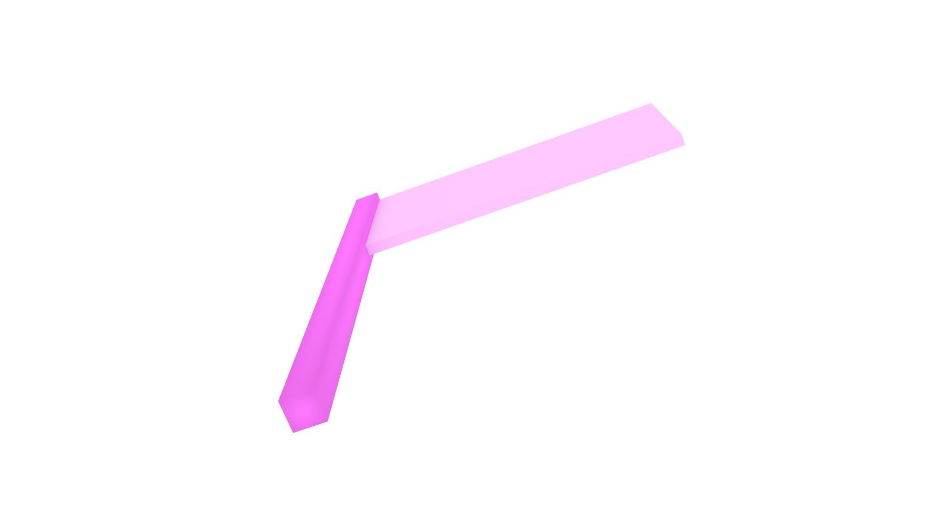 Flag Low Poly Rigged Low-poly 3D model_3