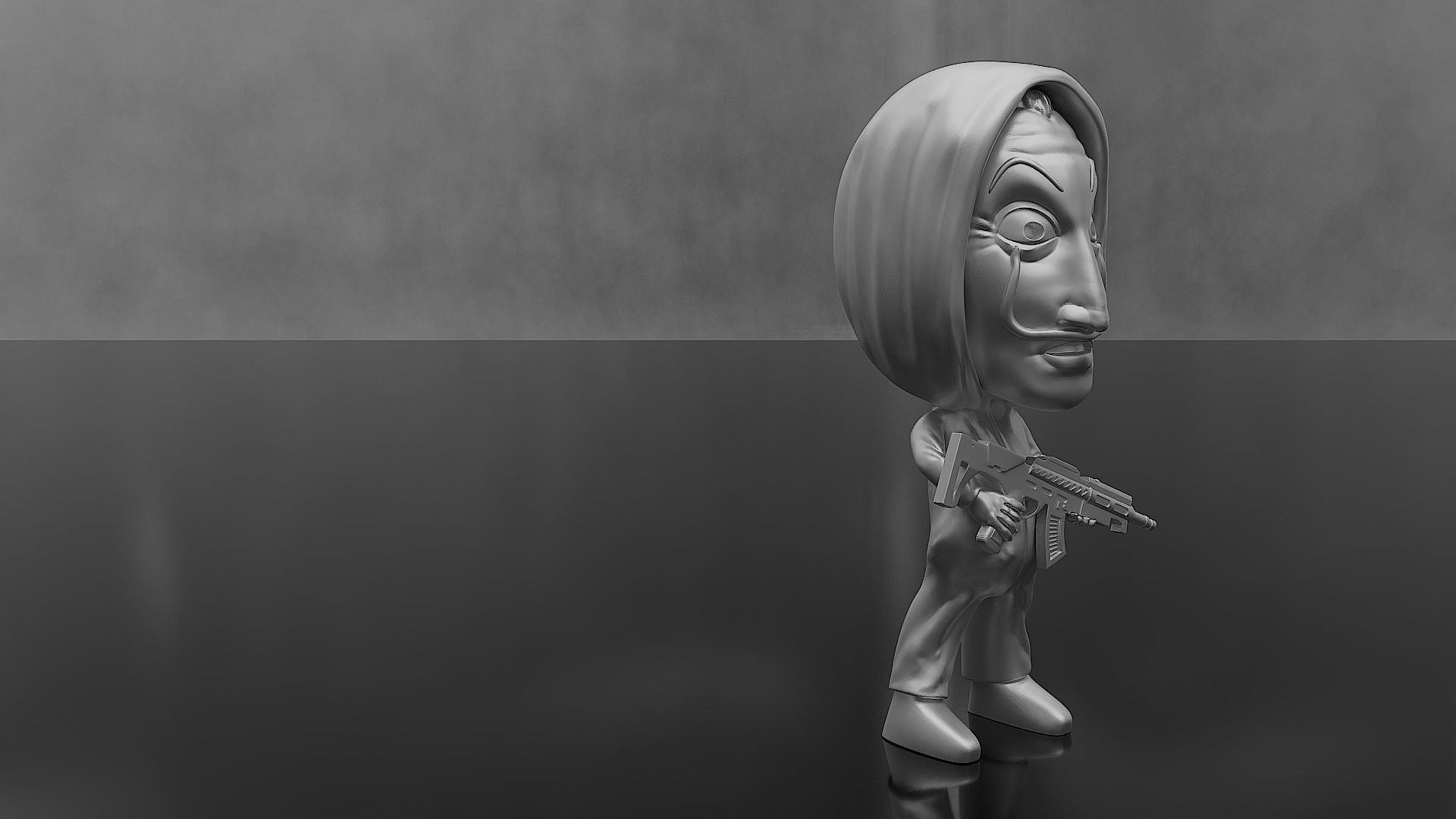 Money Heist La casa de papel 3D print model_1