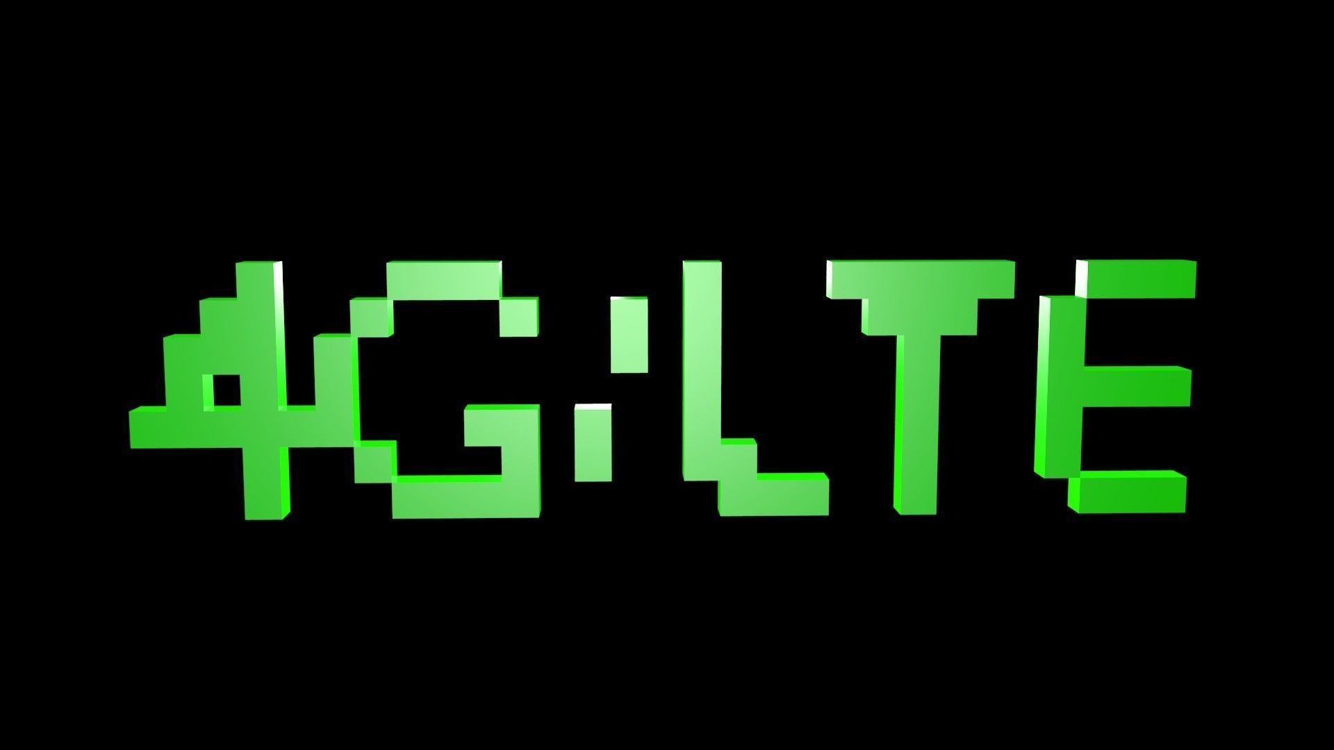 4G LTE voxel Low-poly 3D model_0