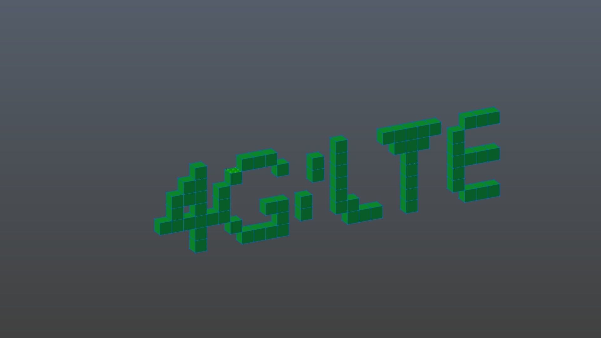 4G LTE voxel Low-poly 3D model_9