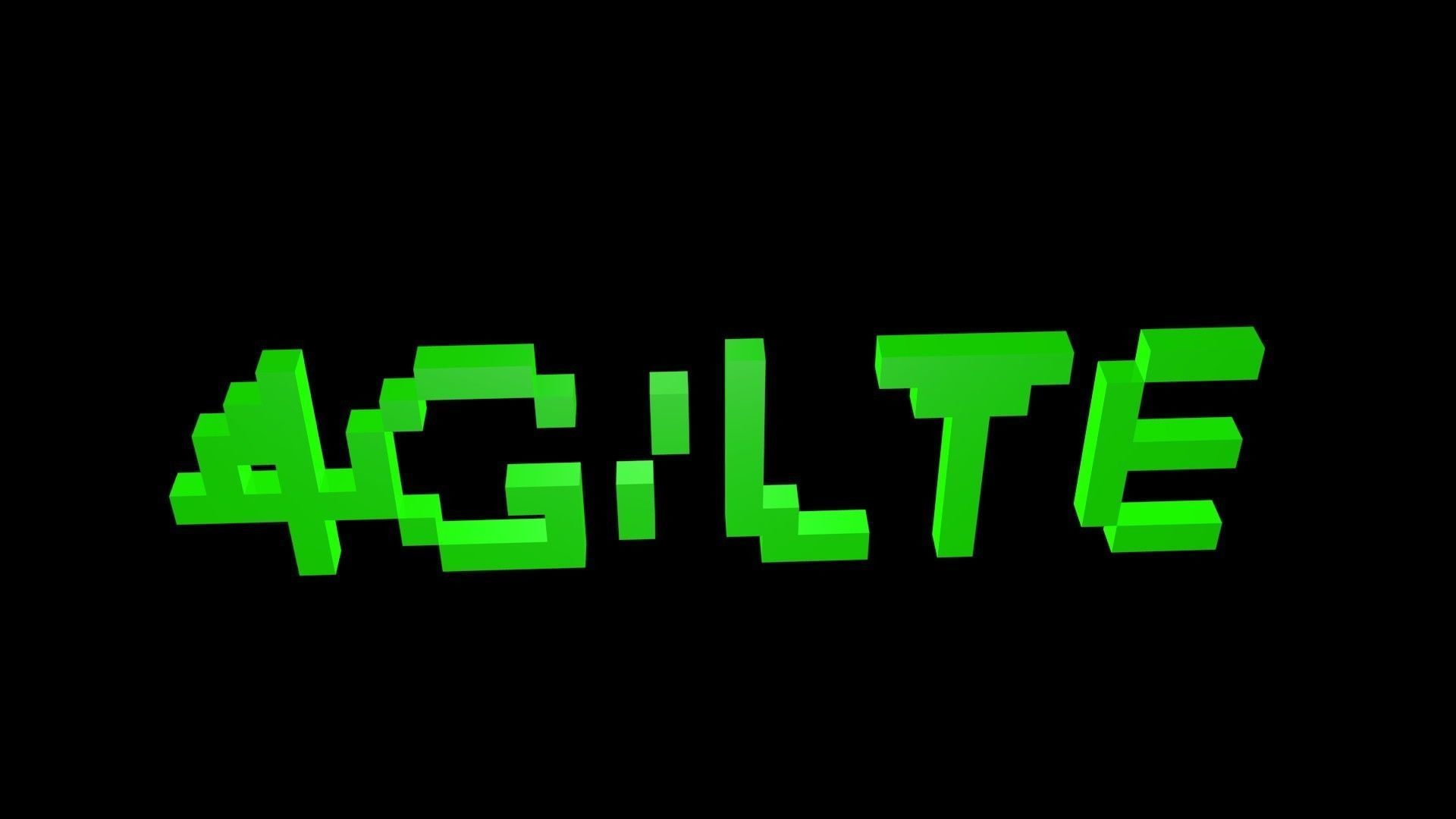 4G LTE voxel Low-poly 3D model_1