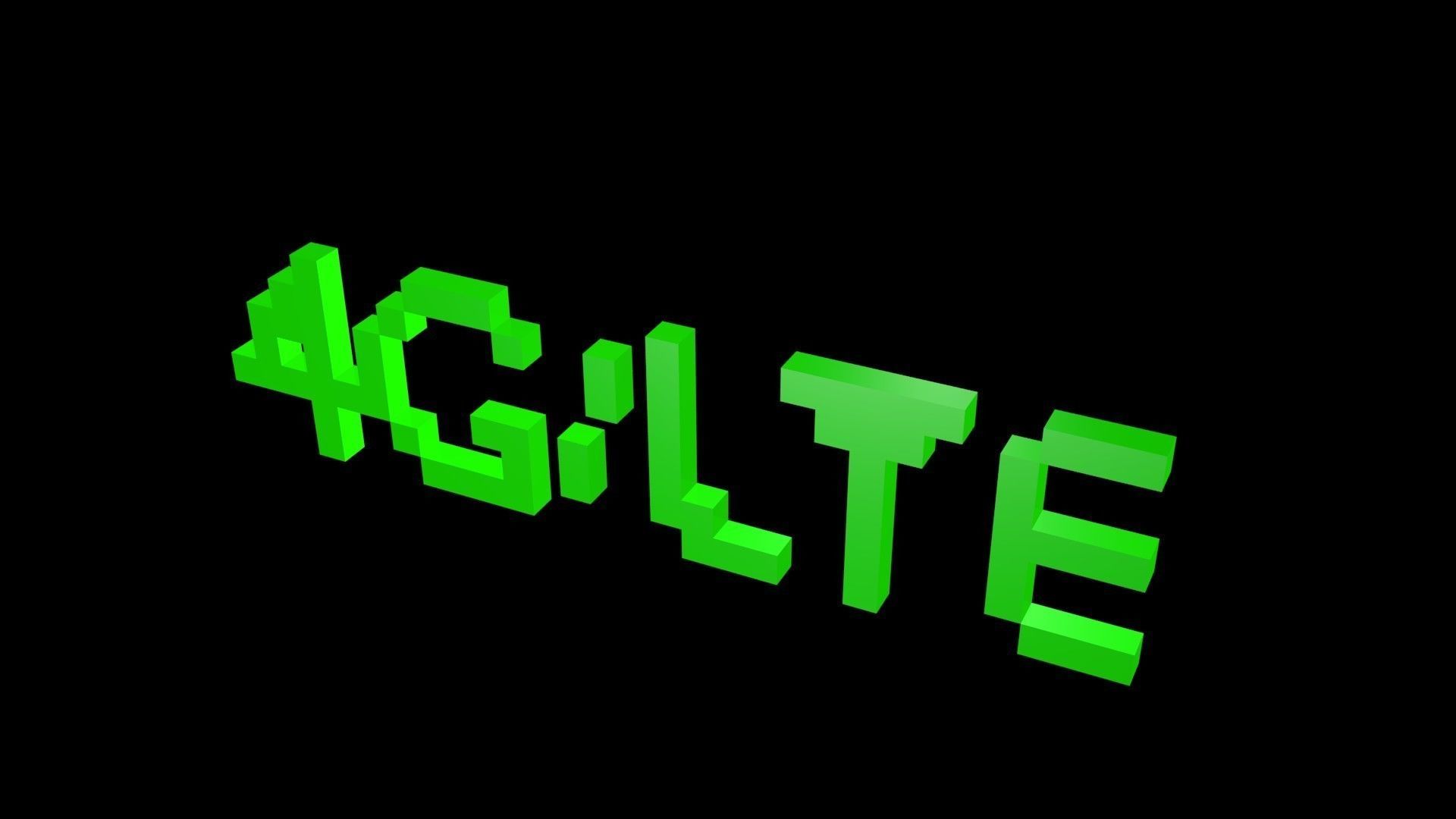 4G LTE voxel Low-poly 3D model_2