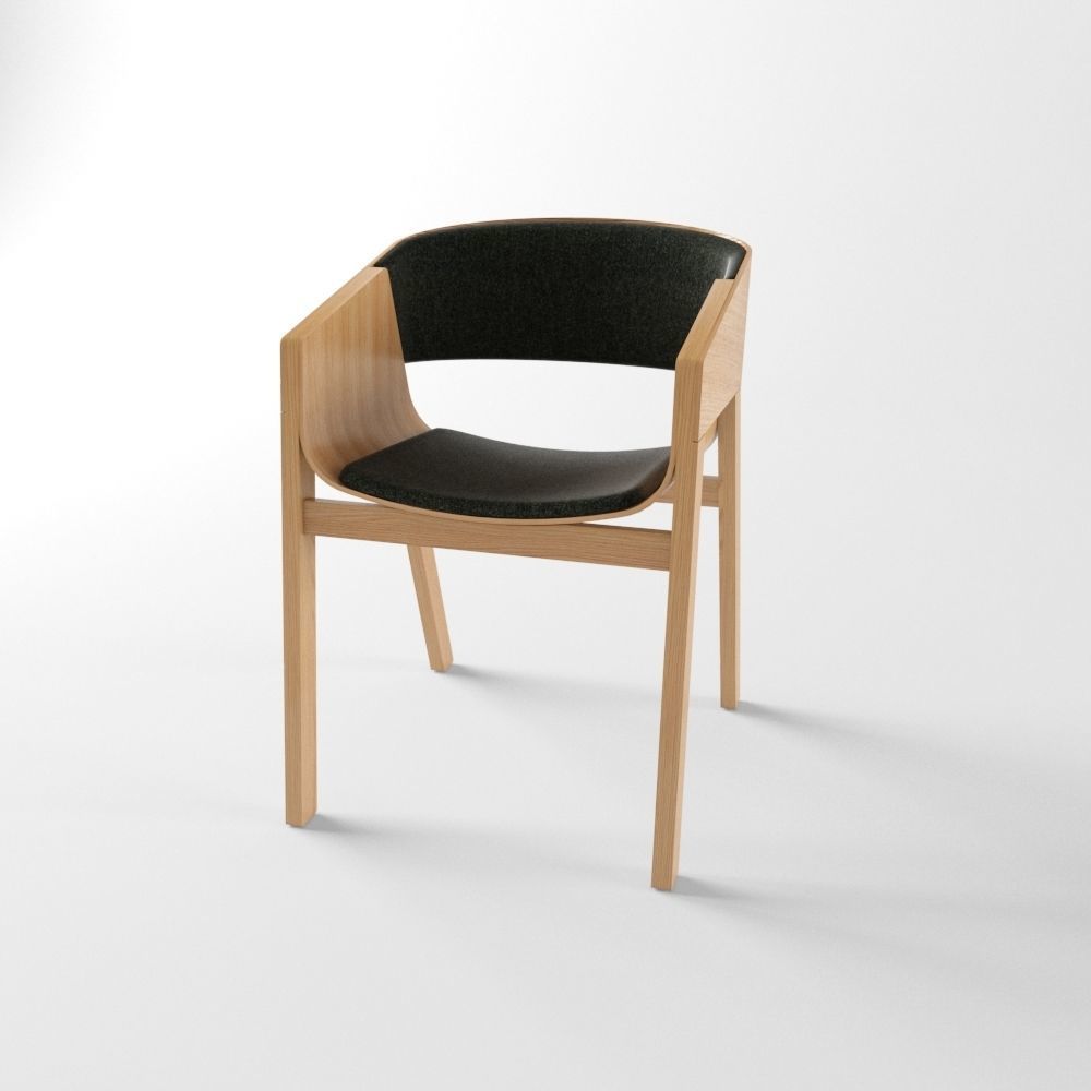 Merano Armchair Low-poly 3D model_4