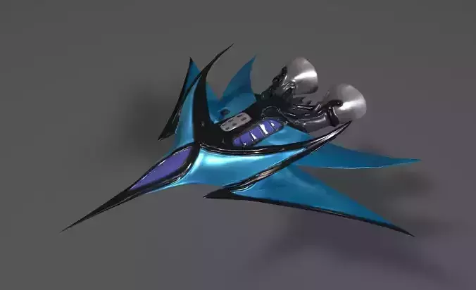 Refraction Jet - Shuttle Free 3D model