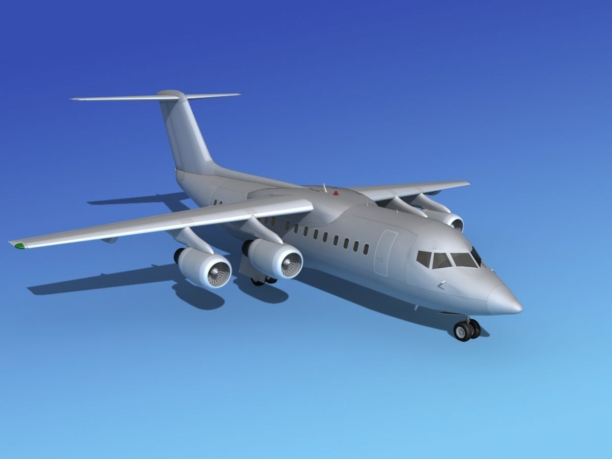 Bae 146 Bare Metal 3D model_2