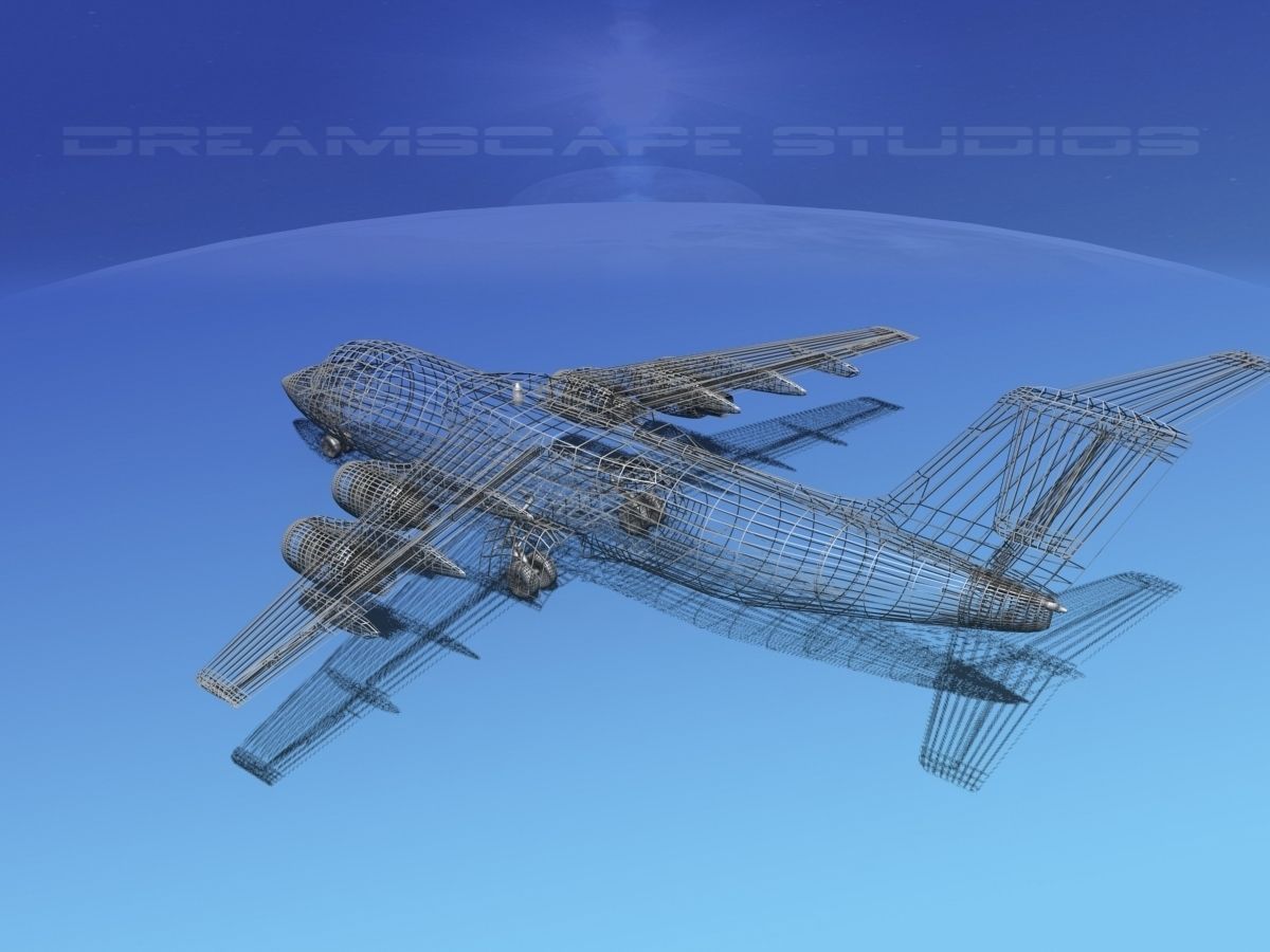 Bae 146 Bare Metal 3D model_12