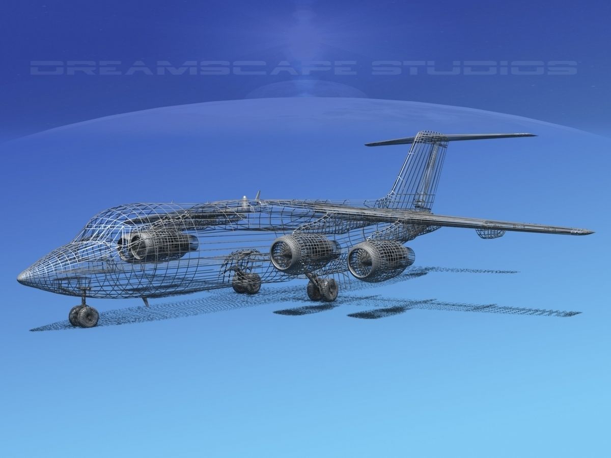 Bae 146 Bare Metal 3D model_11