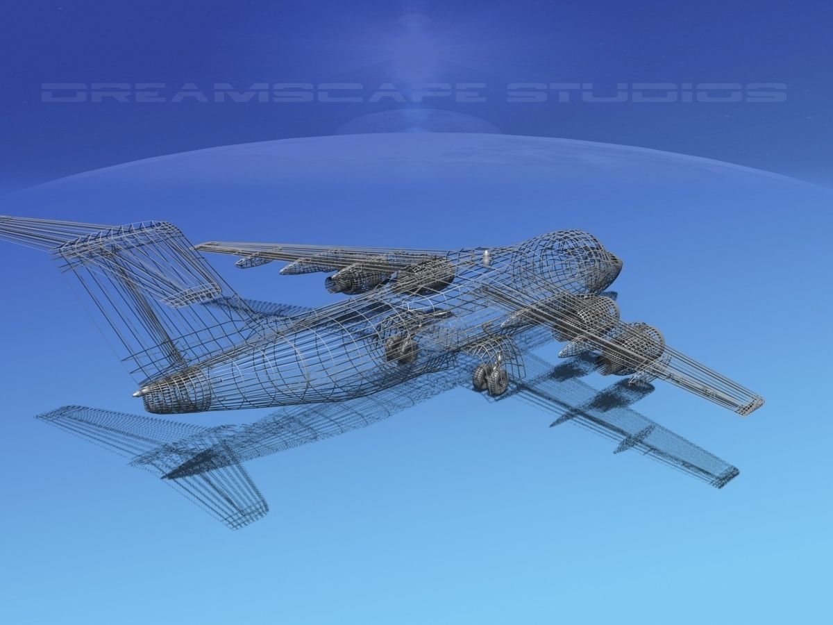 Bae 146 Bare Metal 3D model_14