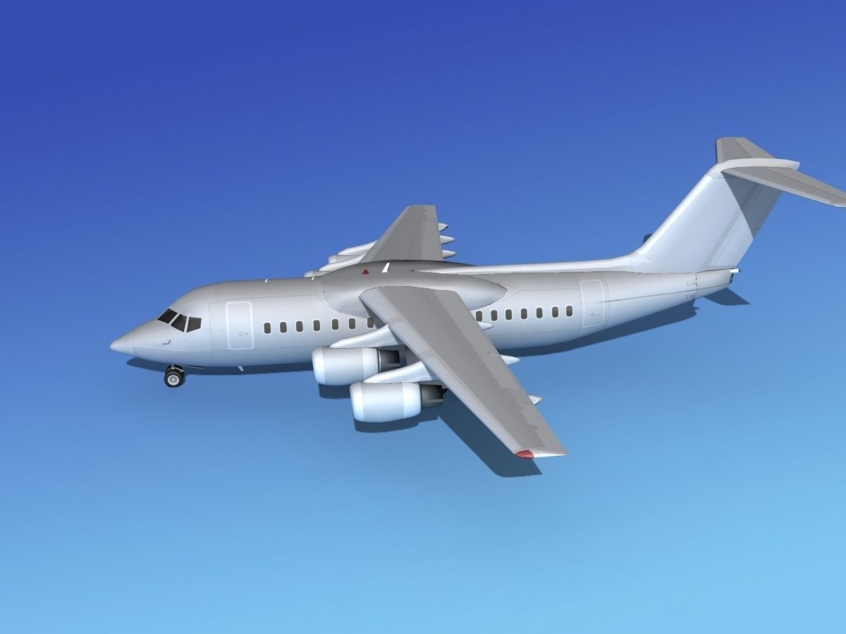 Bae 146 Bare Metal 3D model_9