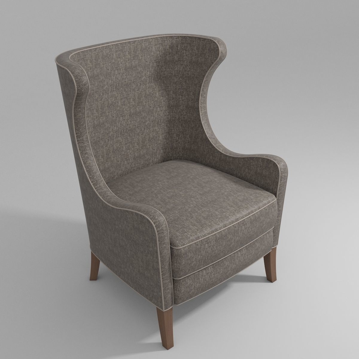 Bergere Armchair 3D model_2