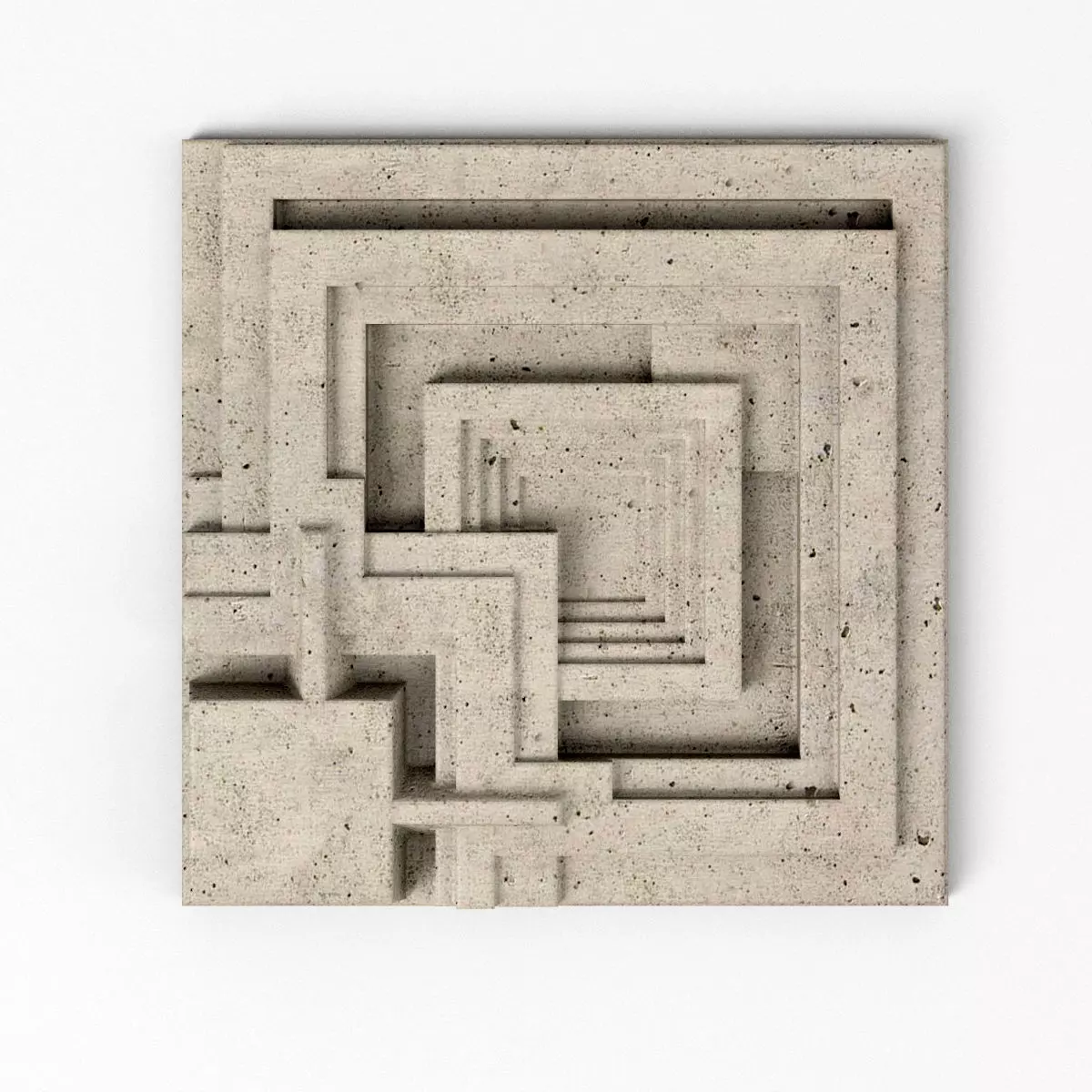 Ennis House Tile - Frank Llyod Wright Low-poly 3D model_0