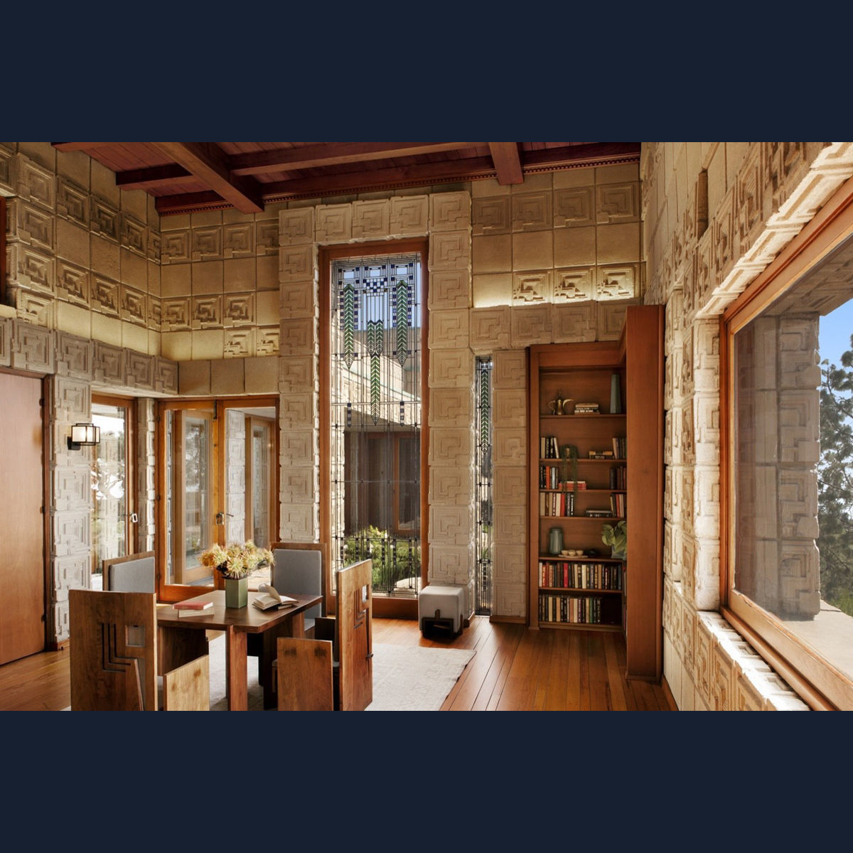 Ennis House Tile - Frank Llyod Wright Low-poly 3D model_8