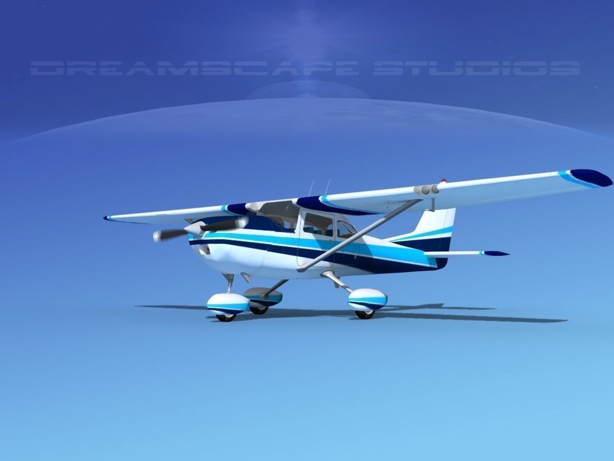 42 Cessna 172 Skyhawk aircraft 3D Model Collection_17