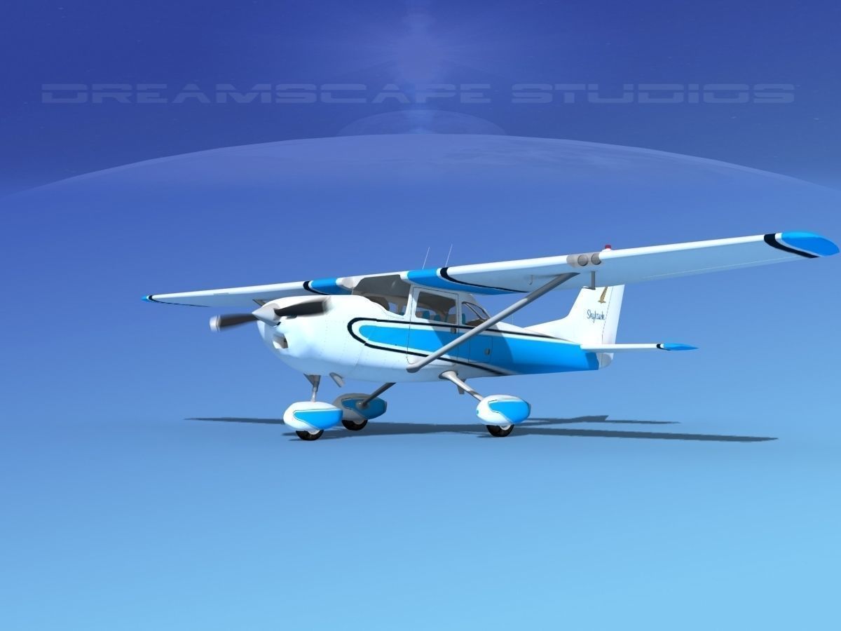 42 Cessna 172 Skyhawk aircraft 3D Model Collection_29