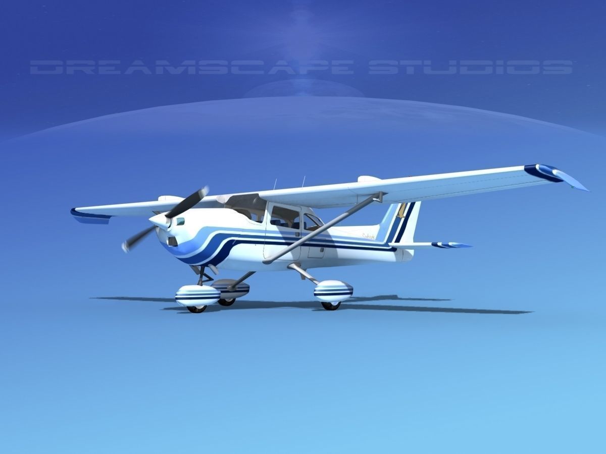 42 Cessna 172 Skyhawk aircraft 3D Model Collection_46