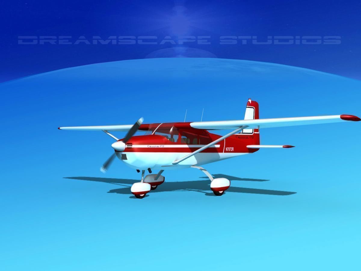 42 Cessna 172 Skyhawk aircraft 3D Model Collection_26