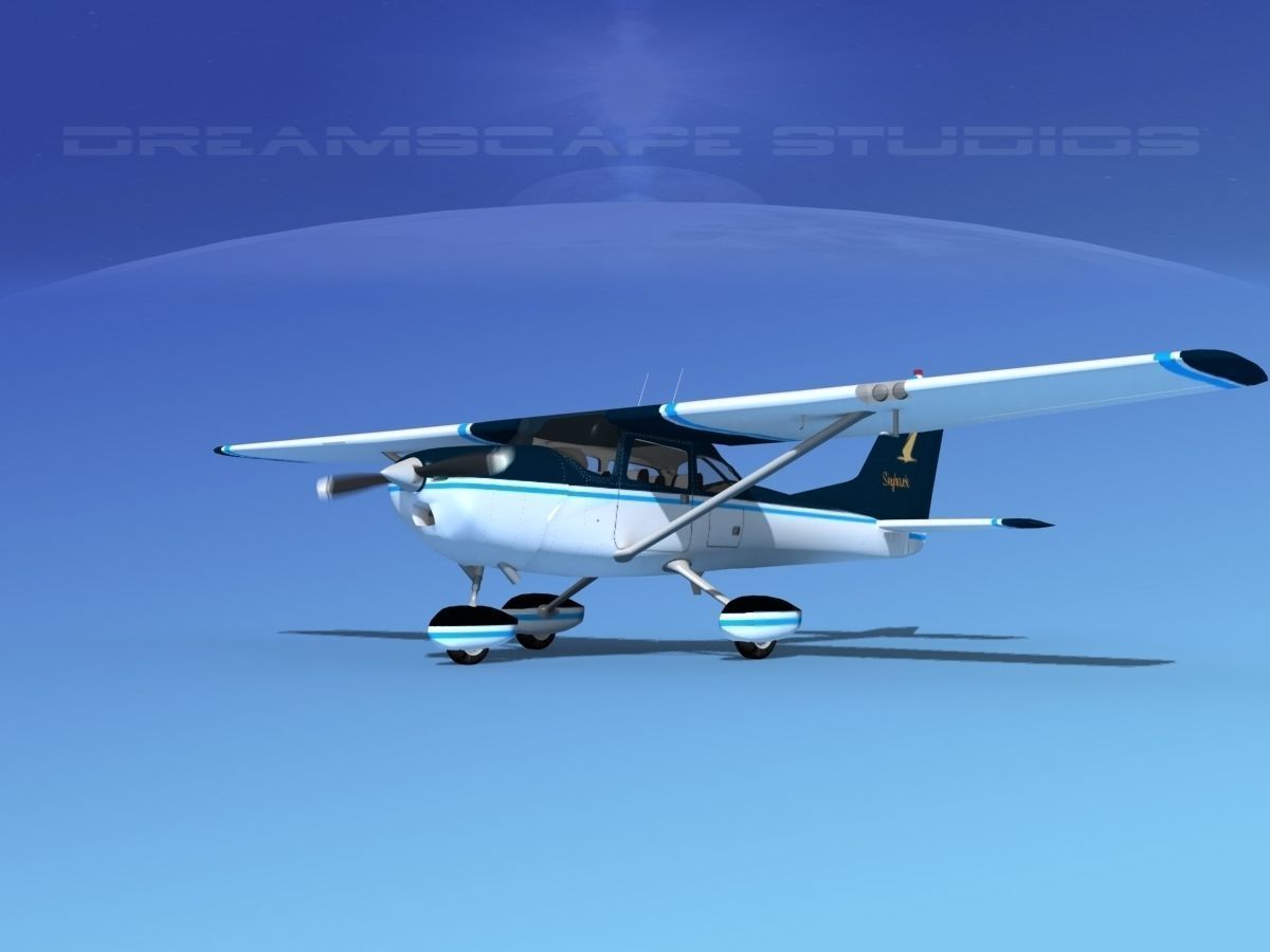 42 Cessna 172 Skyhawk aircraft 3D Model Collection_28