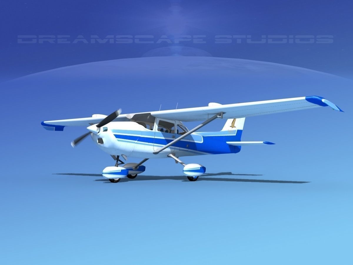 42 Cessna 172 Skyhawk aircraft 3D Model Collection_20