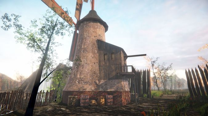 Medieval Village 4 Low-poly 3D model 3