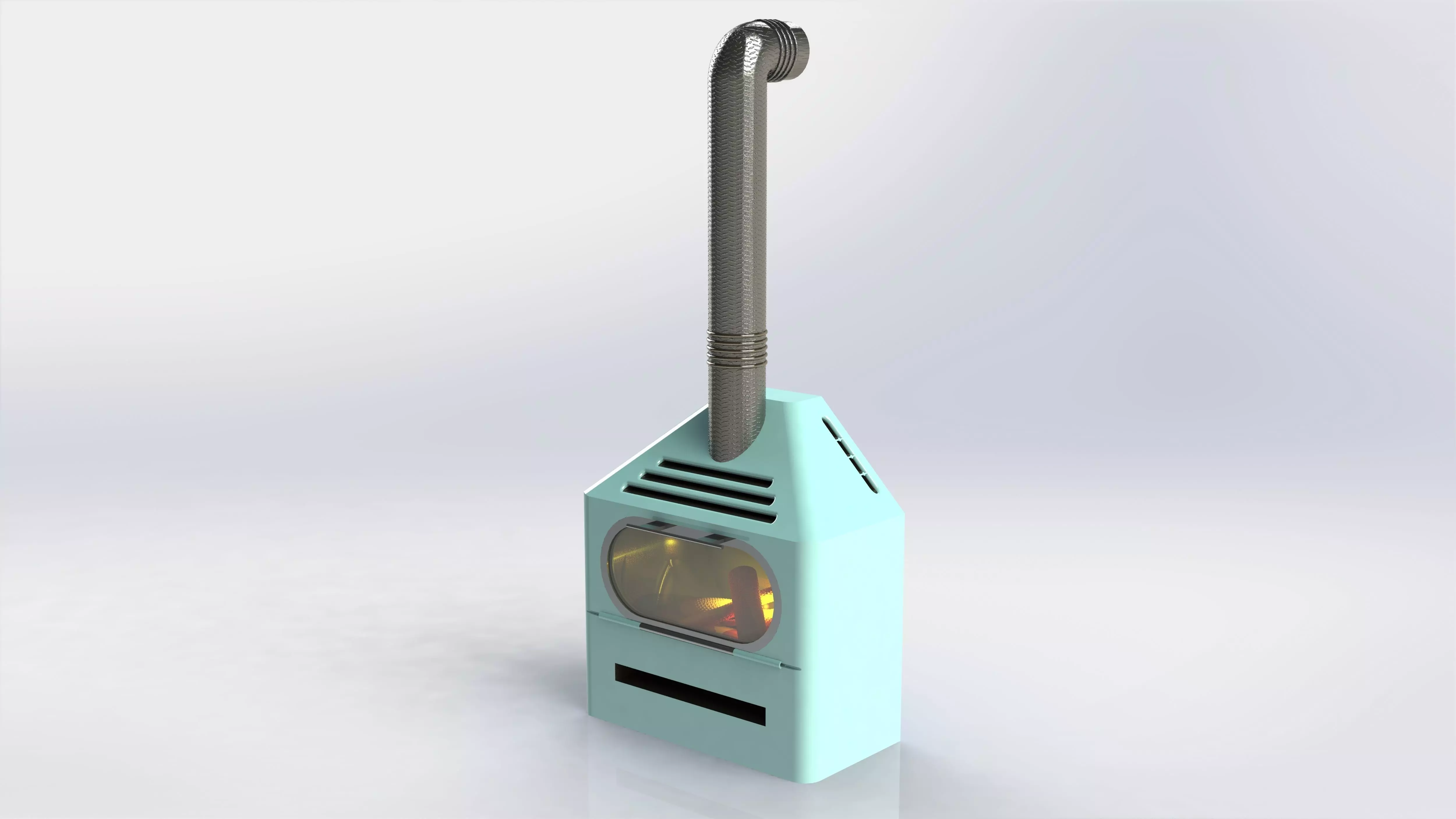 Wood Stove 3D model_0