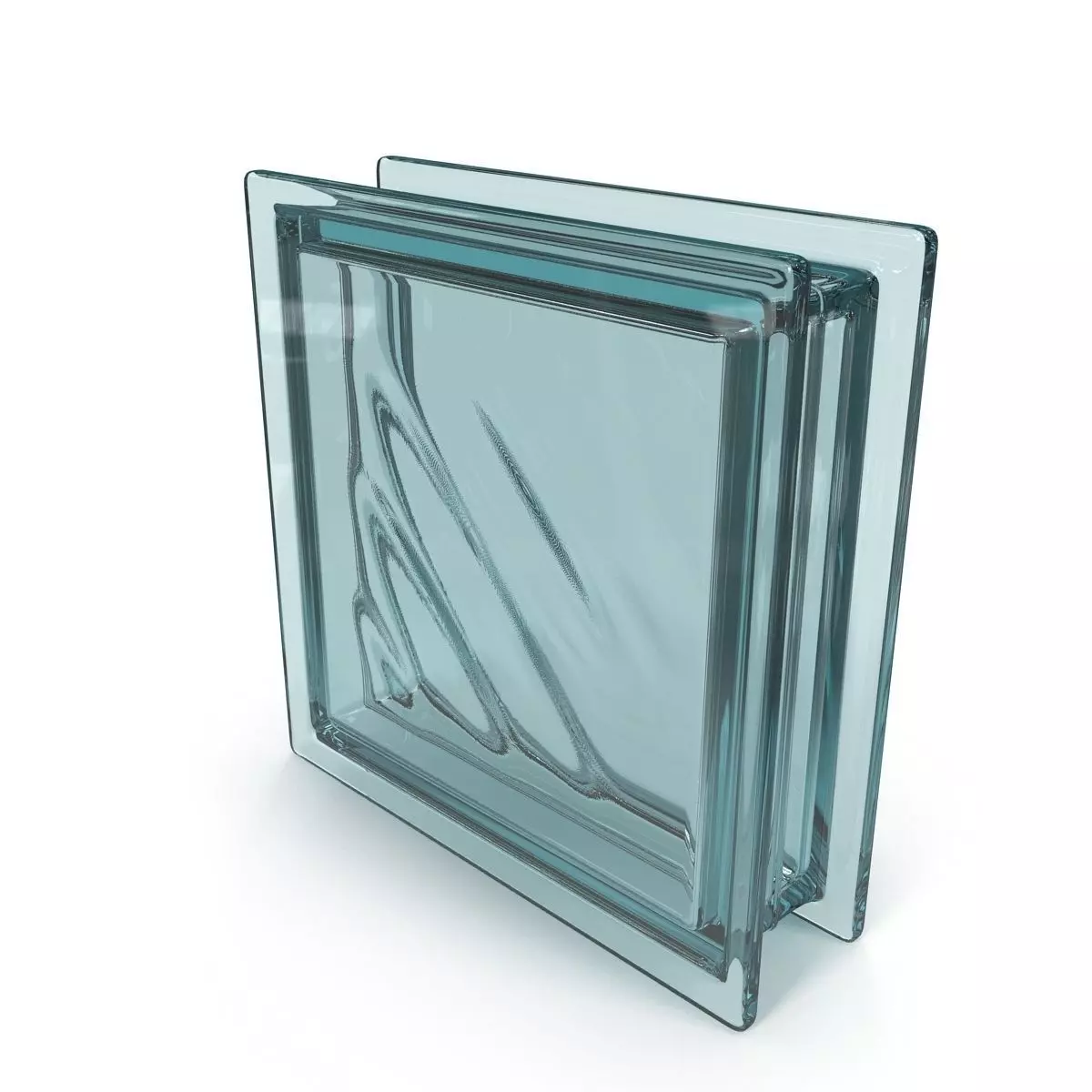 Luxfer square glass window Low-poly 3D model