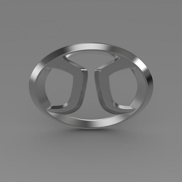 BAIC Logo 3D model_2