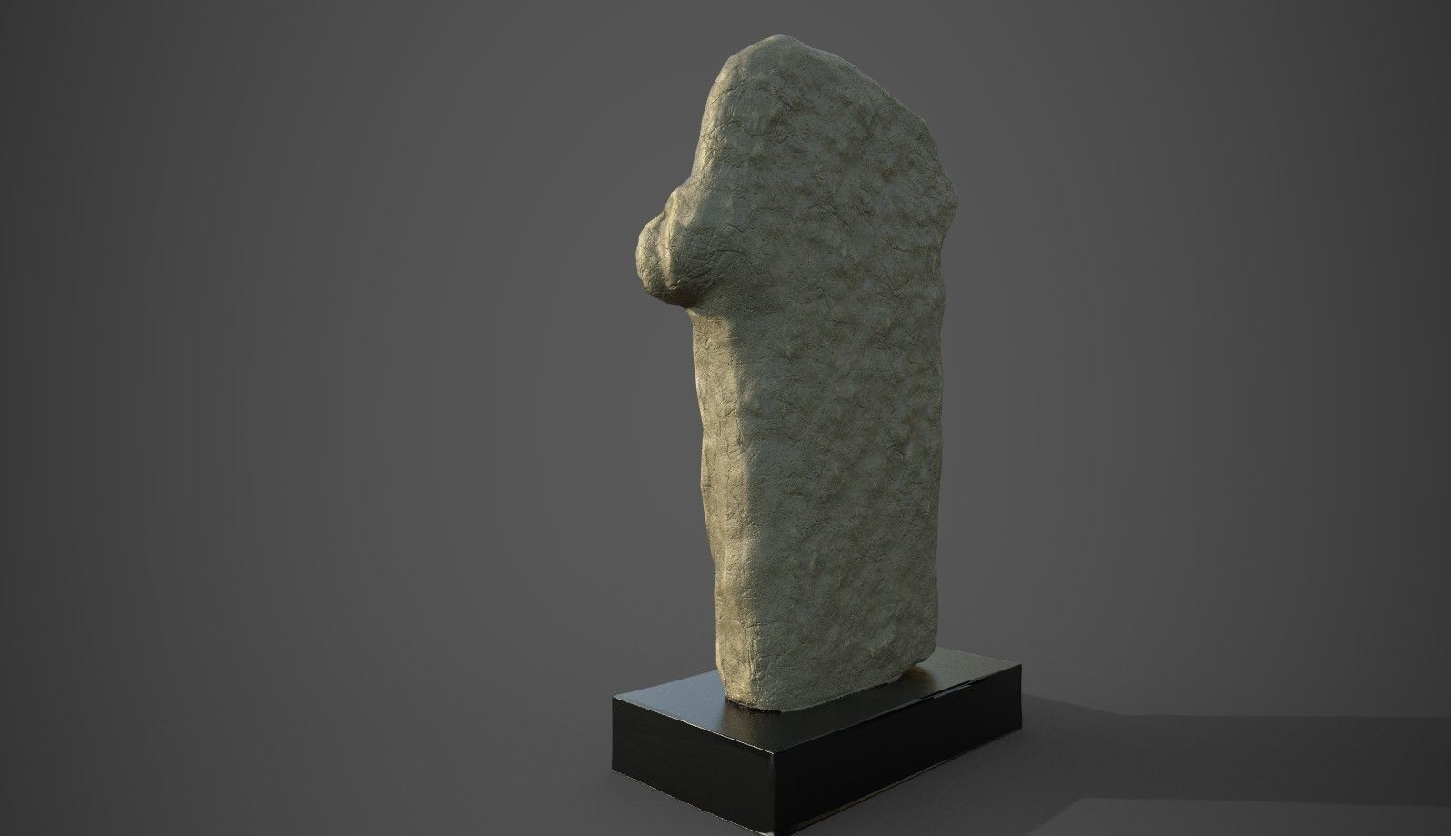 Zeus Temple Statue Low-poly 3D model_4